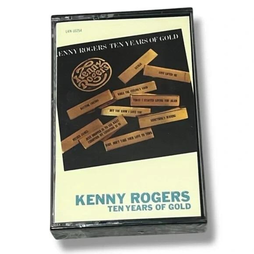 Kenny Rogers Ten Years of Gold Vintage Cassette Tape New Sealed